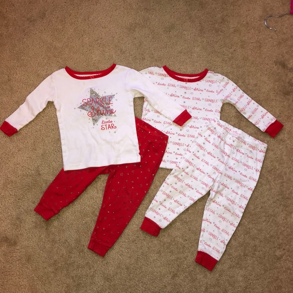 (2) BABY GIRL PIJAMAS / 18M
